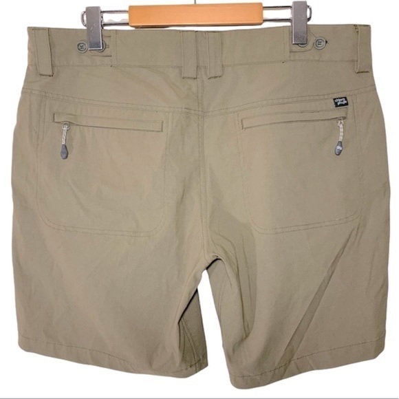 CHLOROPHYLLE Rally Women's Sz 14 Hiking Cargo Shorts Brown Tan pockets 14 - Picture 2 of 12